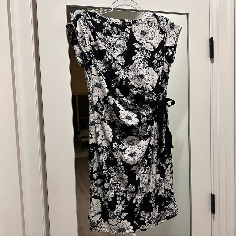 🤍♠️MATERNITY A Pea in the Pod Black Floral Dress M ♠️🤍